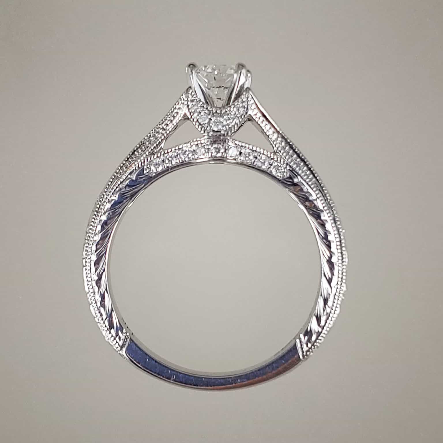 Neil Lane Engagement Ring & Wedding Band Set w Round Diamonds